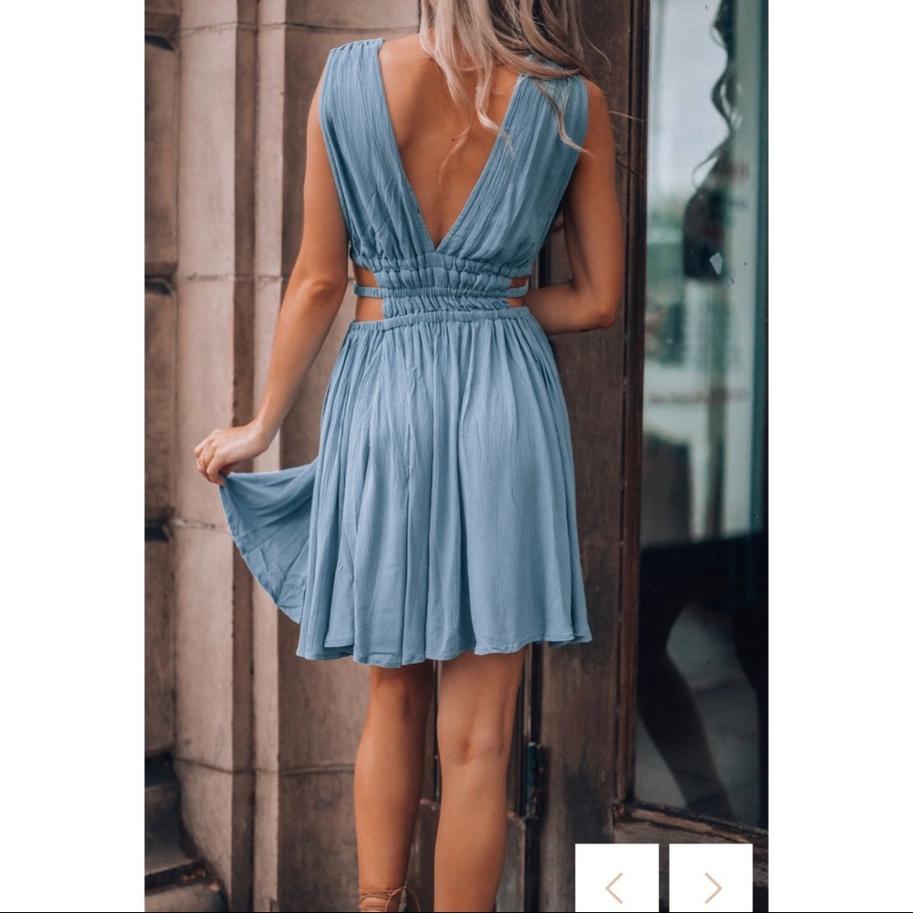 NWOT- Thalia Mini Dress (Ocean) - NEVER WORN - Picture 4 of 5